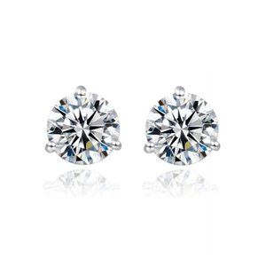 Certified 2ct. t.w. Diamond Solitaire Earrings